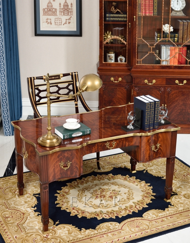 Luxury Classic Style Home Office Furniture Set Desk