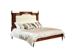 European classical bedroom wooden bed furniture set bed