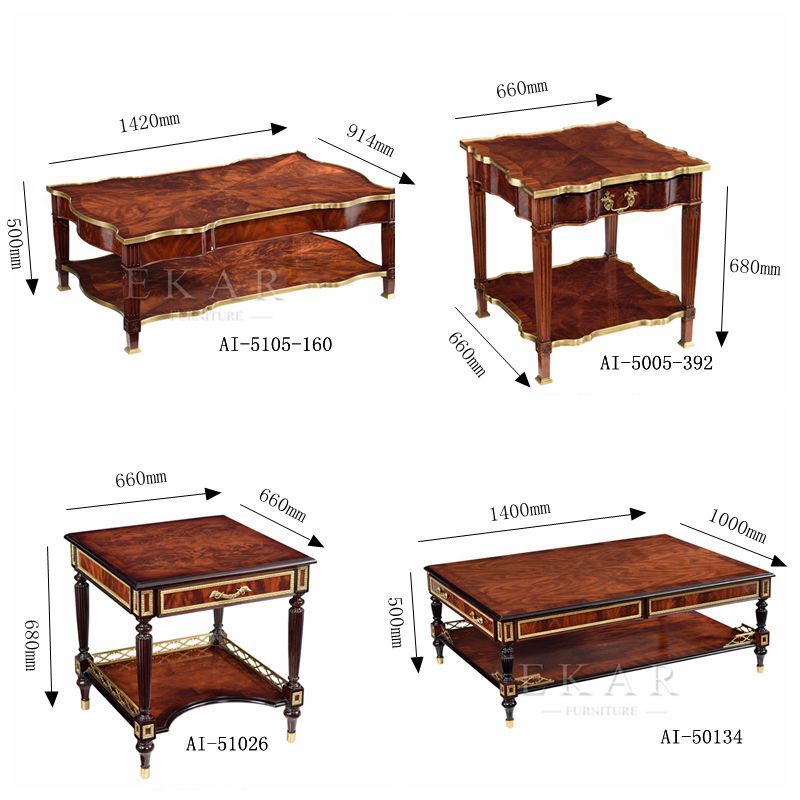 Classical Living Room Coffee Table Sets