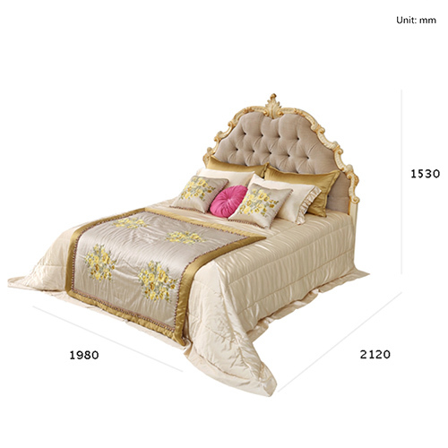 Full Size Tufted Upholstered Headboard King Bed Frames For Sale