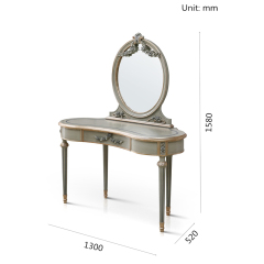 Flash Star Grey Makeup Table/Dressing Table/Makeup Table