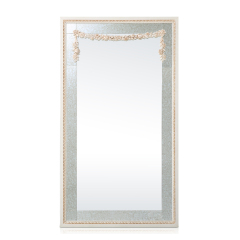 White Square Wooden Vanity Mirror/Wall Mirror/Full-length Mirror/Standing Mirror