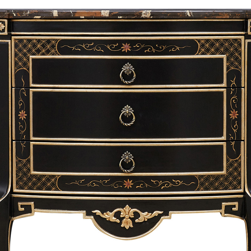 Luxury Black Wooden Entryway Table/Console Table