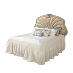 Ocean Shell King and Super Wide Size Wooden Bed Frame