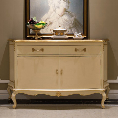 Kakhi White French Style Sideboard/Meal Side Container/Side Cabinet