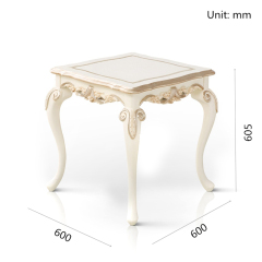 Elegant Victoria White Side Table