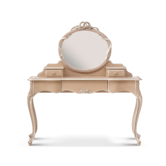 White Wooden Mirrored Vanity Table/Makeup Table/Bedroom Table