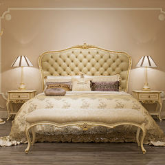 Golden Silk Fabric Bed Stool/Bed Bench/Bench in Front of Bed/End of Bed Seat