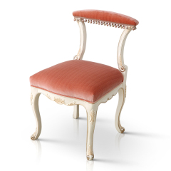 Small Orange Wooden Velvet Dressing Stools/Vanity Chair/Vanity Stool/Makeup Stool