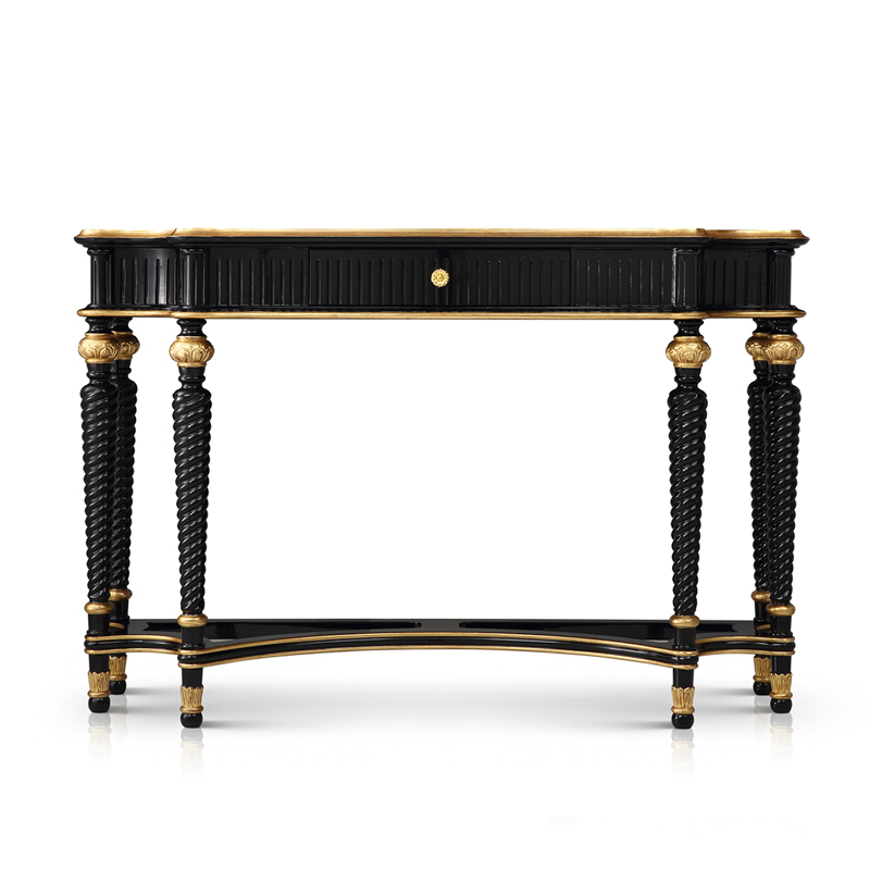 Shenzhen Furniture Lobby Narrow Table Italian Console Table with Drawer/Foyer Table