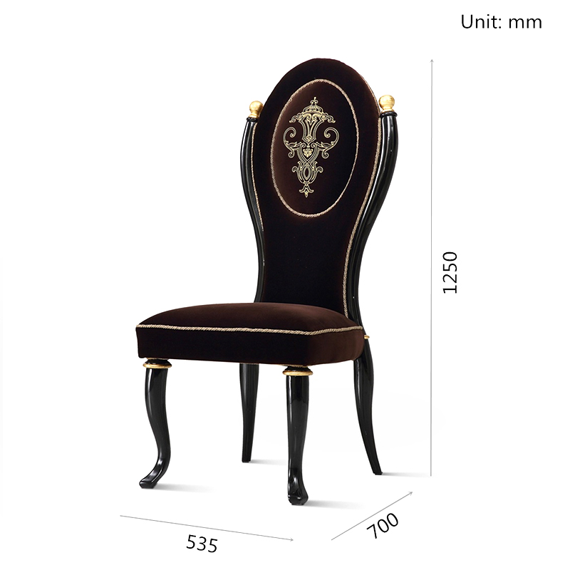 Hotel Furniture Black Fabric Sitting Chair