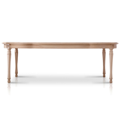 Long Ash Wood Veneered Dining Table