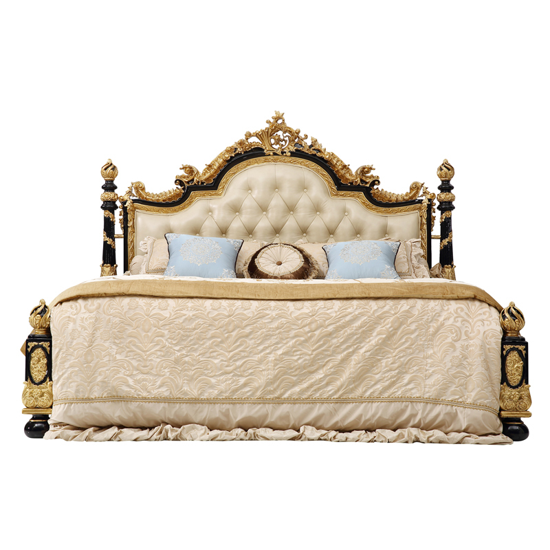 New Leather King Size Royal Bed Headboard Luxury Bed