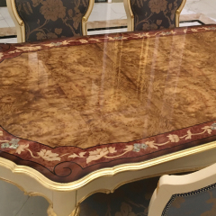 New Luxury Veneered Wooden Dining Table/Kitchen Table/Dinette Table