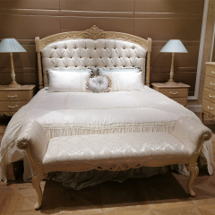 Wooden Super King Size Upholstered Bed