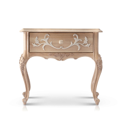 The Latest Exquisite Carved Flower Wooden Nightstand
