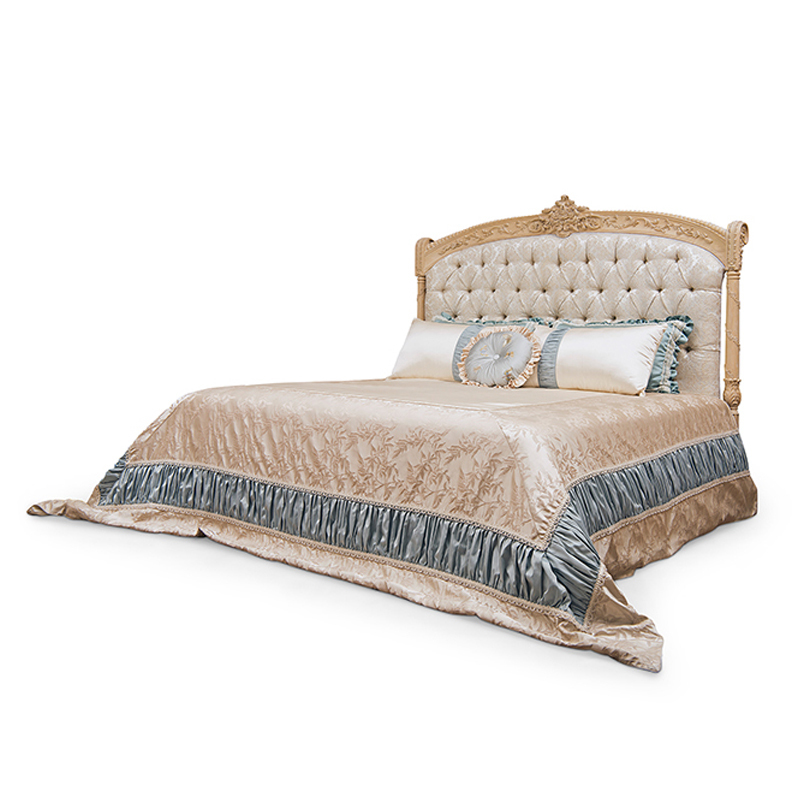 Wooden Super King Size Upholstered Bed