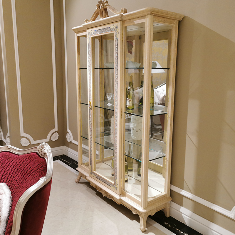 Antique Drinking Dining Room Display Cupboard Glass Cabinet