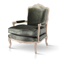 Upholstered Velvet Arm Leisure Chair Living Room