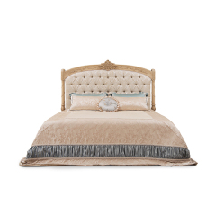 Wooden Super King Size Upholstered Bed