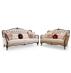 Full House Style Villa Livingroom Furniture Set Classic Style Sofa Set