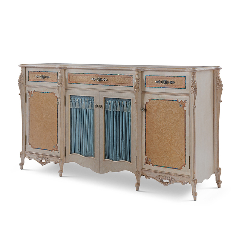 Hand Carving Dining Room Cabinet Antique Sideboard