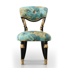 Bedroom Furniture Embroidered Fabric Vanity Chair/Vanity Seat/Makeup Chair/Bedroom Stool