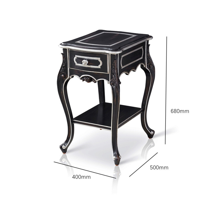 Royal Luxury Antique Carved Side Table