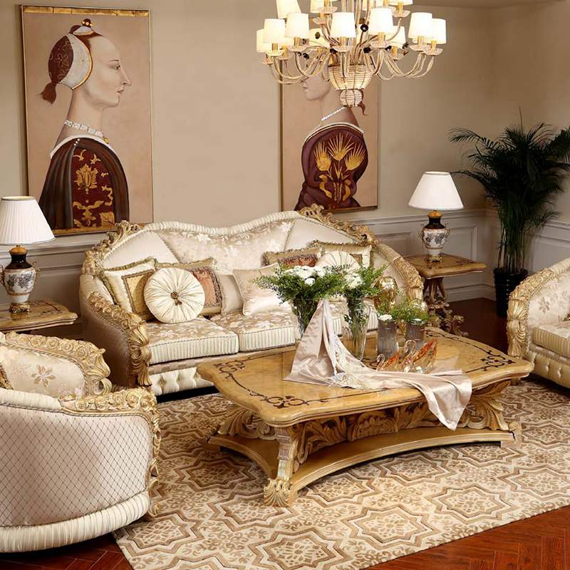 Saudi Luxury Villa Living Room Sofa Set