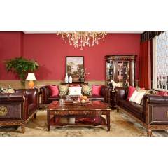 European style furniture classical style living room sofa set