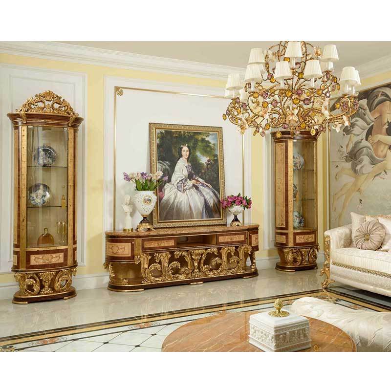 Luxury Italian Style Villa Living Room Furniture Sofa Sets