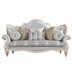 European French Carved 3 Seater Antique Sofa