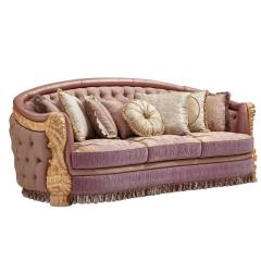 Turnkey Project Saudi Lady Living Room Majlis Velvet Sofa Set