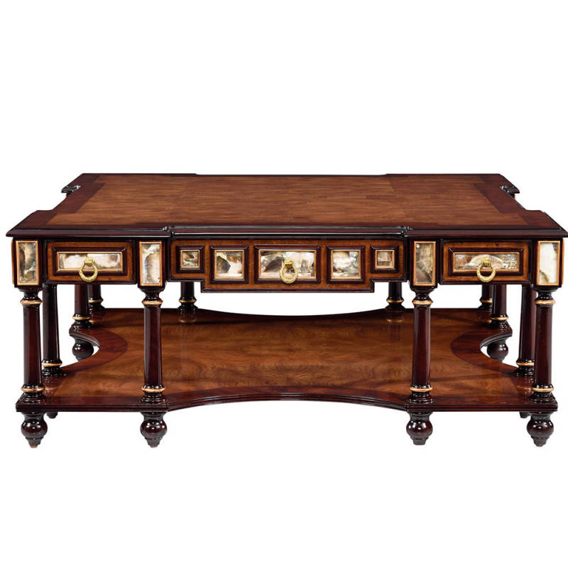 Living room furniture European royal style square coffee table