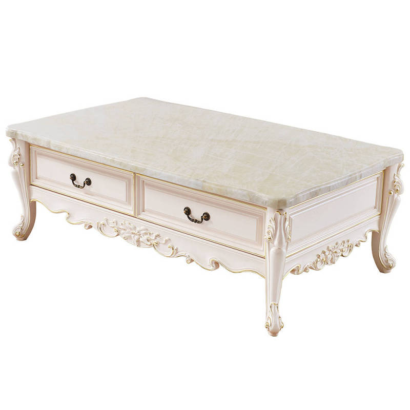 French Style Living Room Marble Coffee Table