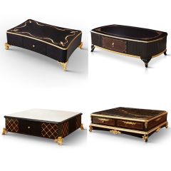 Luxury Coffee Table Furniture Solid Wood Luxury Living Room Coffee Table