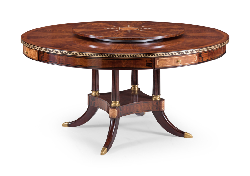 Wooden Rectangle Round Dining Table Chair