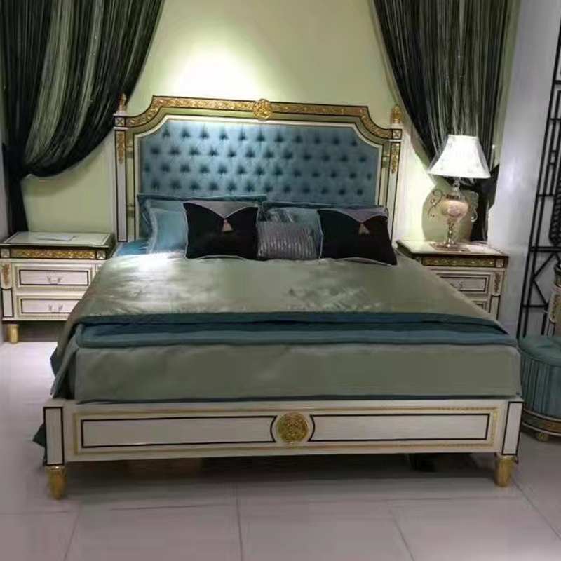 Spanish Royal Style Wood King Size Bed