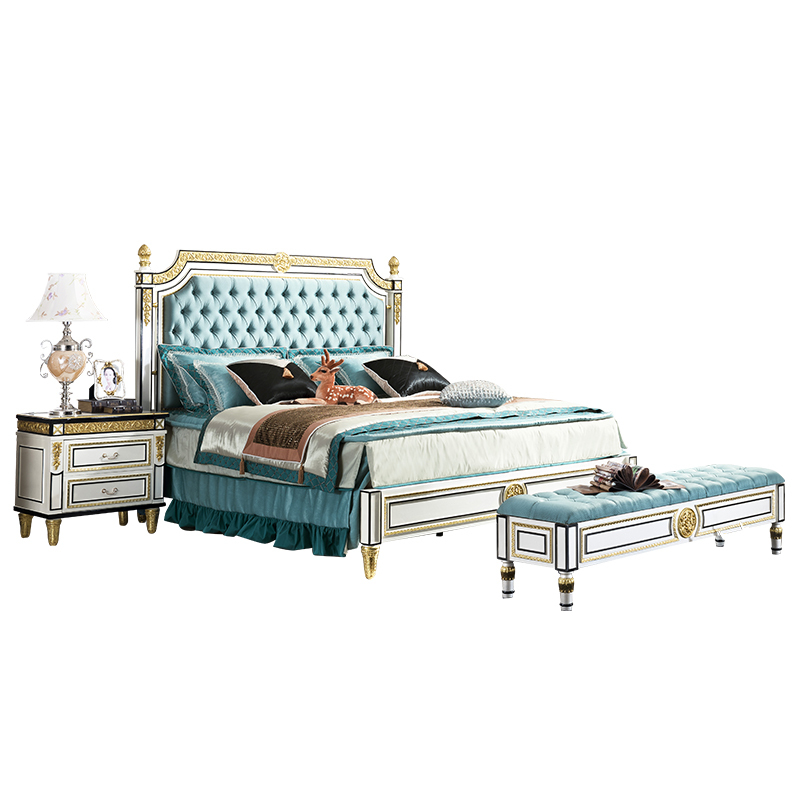 Spanish Royal Style Wood King Size Bed