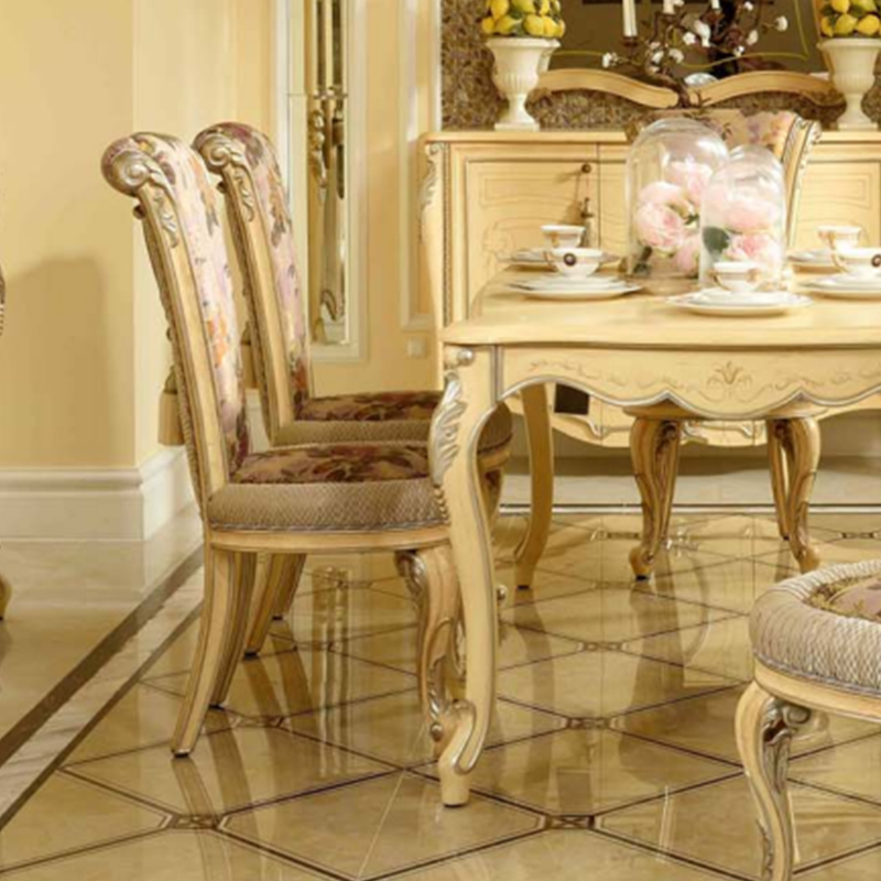 Furniture solid wood leg luxury design Dinner table