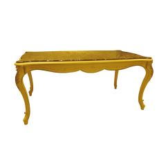 Furniture solid wood leg luxury design Dinner table