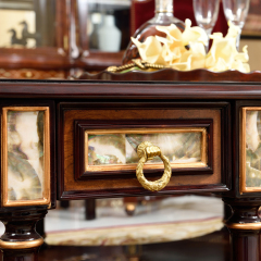 Luxury Wooden Corner Design Round Side Table