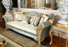 Living room furniture Luxury fabric corner sofa set