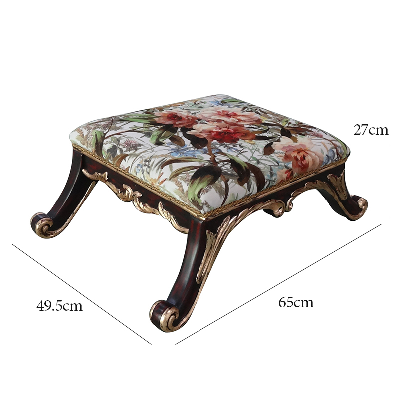 Colored Drawing Design Living Room Furniture Chair with Ottoman