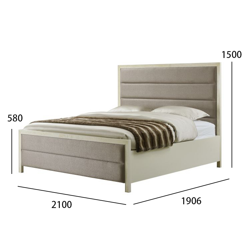 Classic American Style Bed and Nightstand Set
