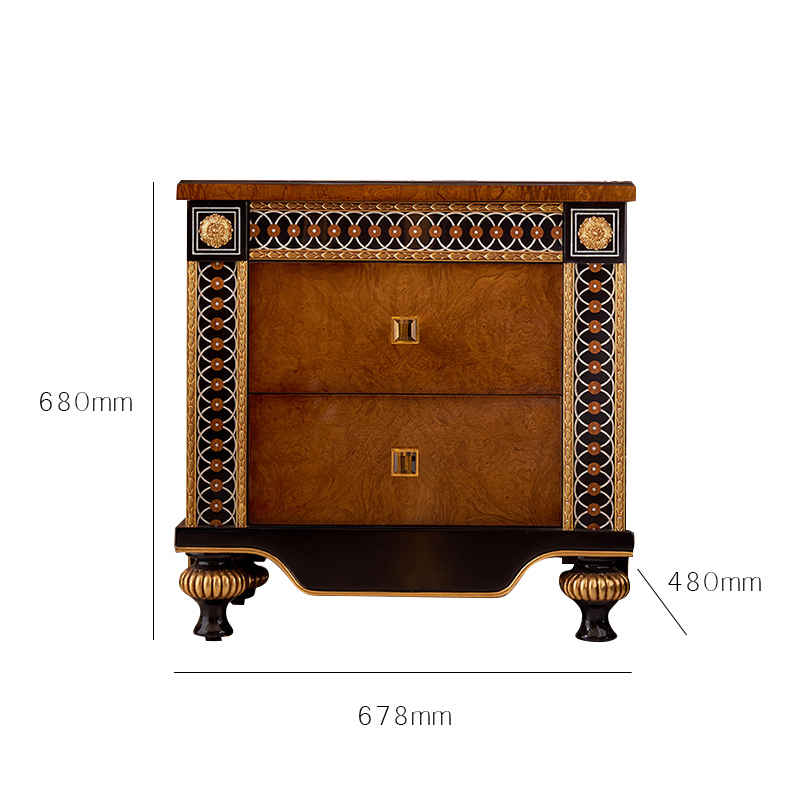 italian luxury night stands bedroom corner table furniture storage cabinet bedside tables black wood nightstands