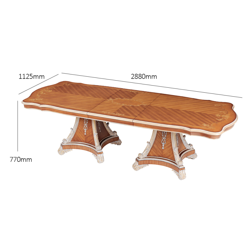 Exquisite Classic Design Solid Wood Dining Table: Elevate Your Dining Experience