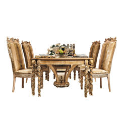 Baroque style solid wood dining table furniture