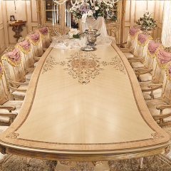 Baroque style solid wood dining table: bringing a grand dining experience