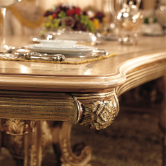 Baroque style solid wood dining table: bringing a grand dining experience